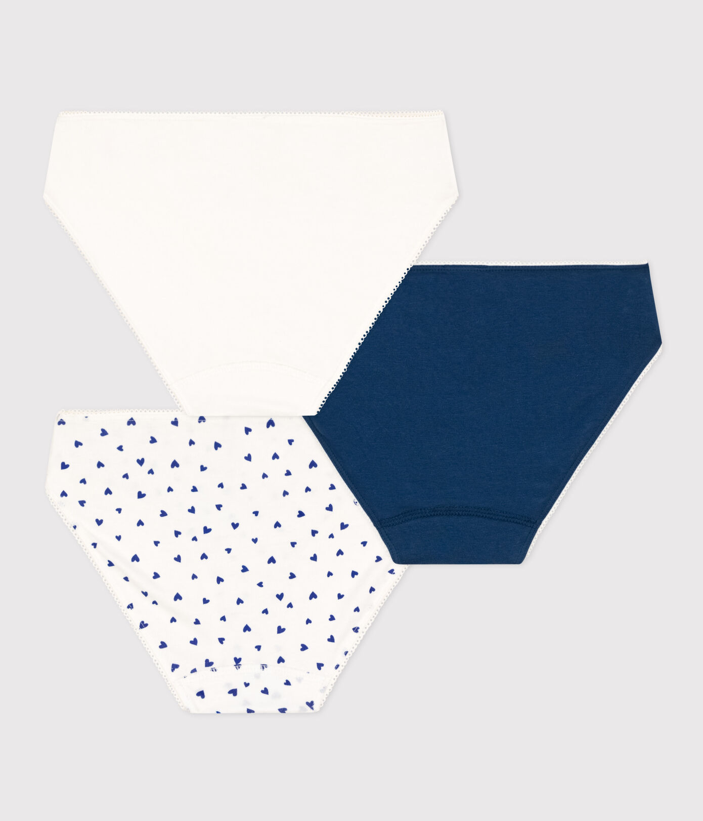 Lot de 3 culottes cur en coton et élasthanne fille