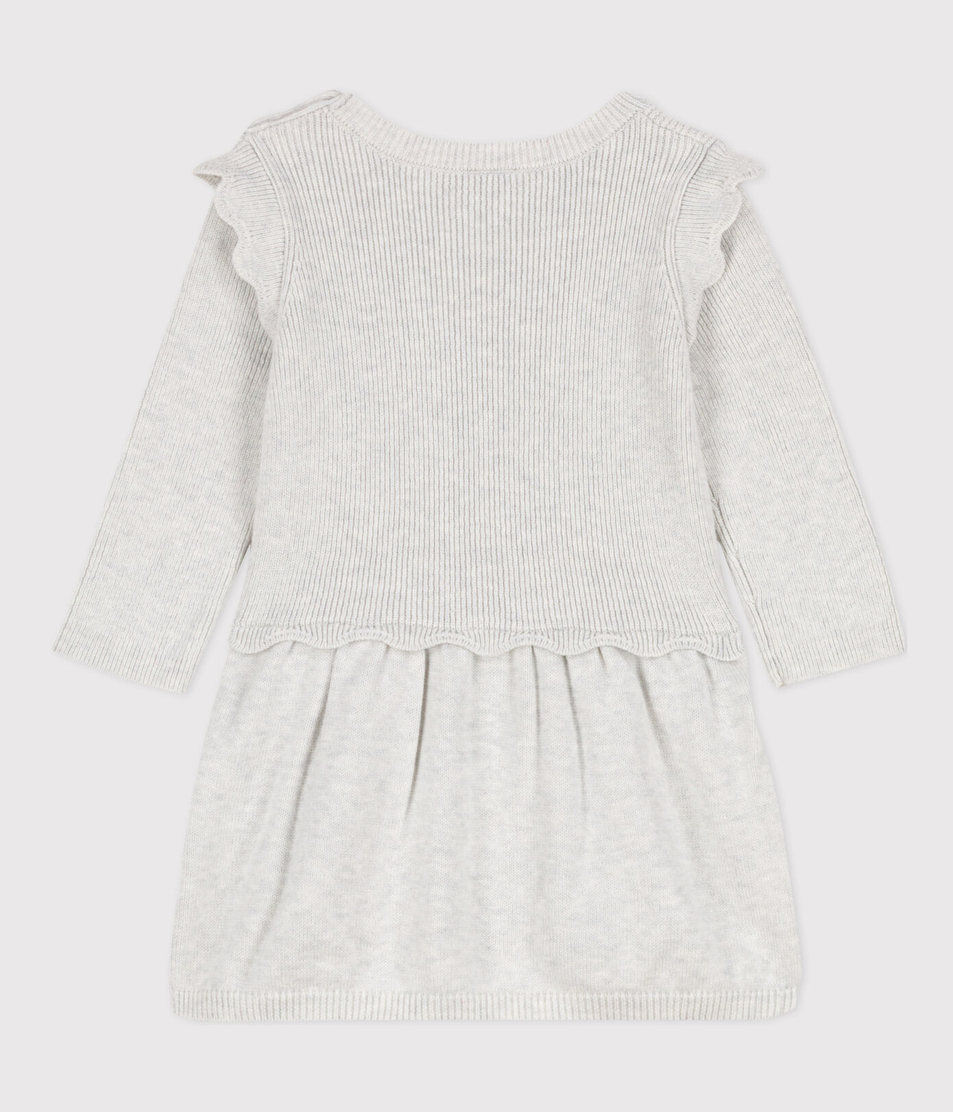 Robe en laine et coton bébé.