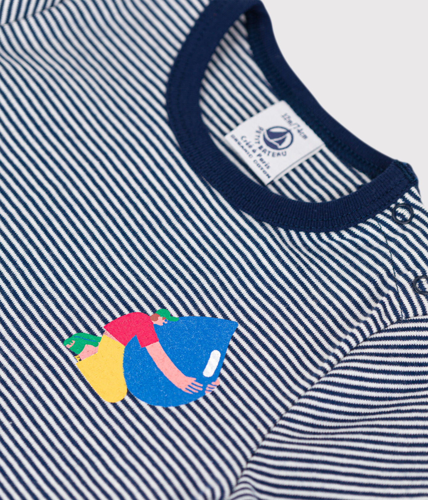 Tee-shirt Bébé Petit Bateau x Water Family