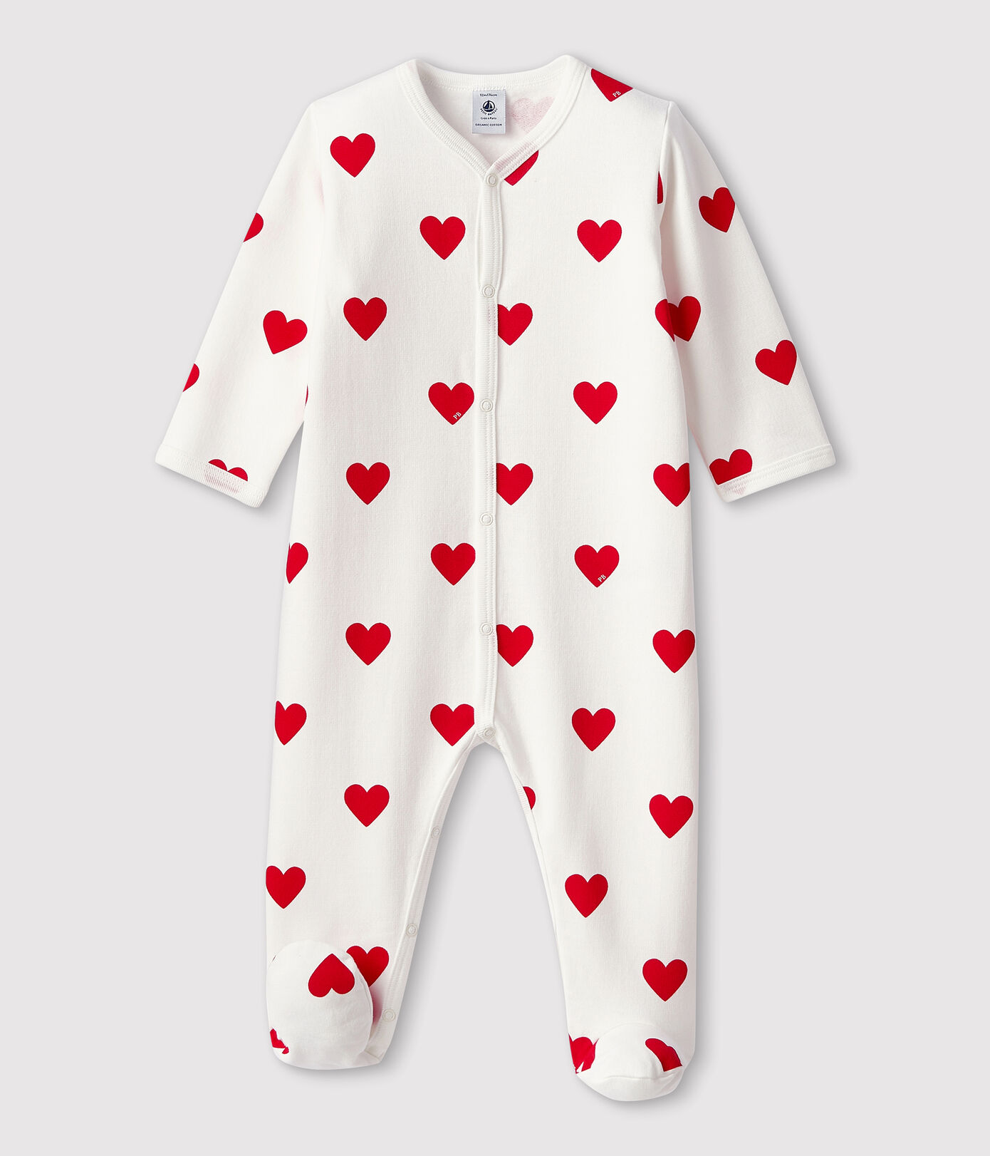 Pyjama à curs rouges bébé
