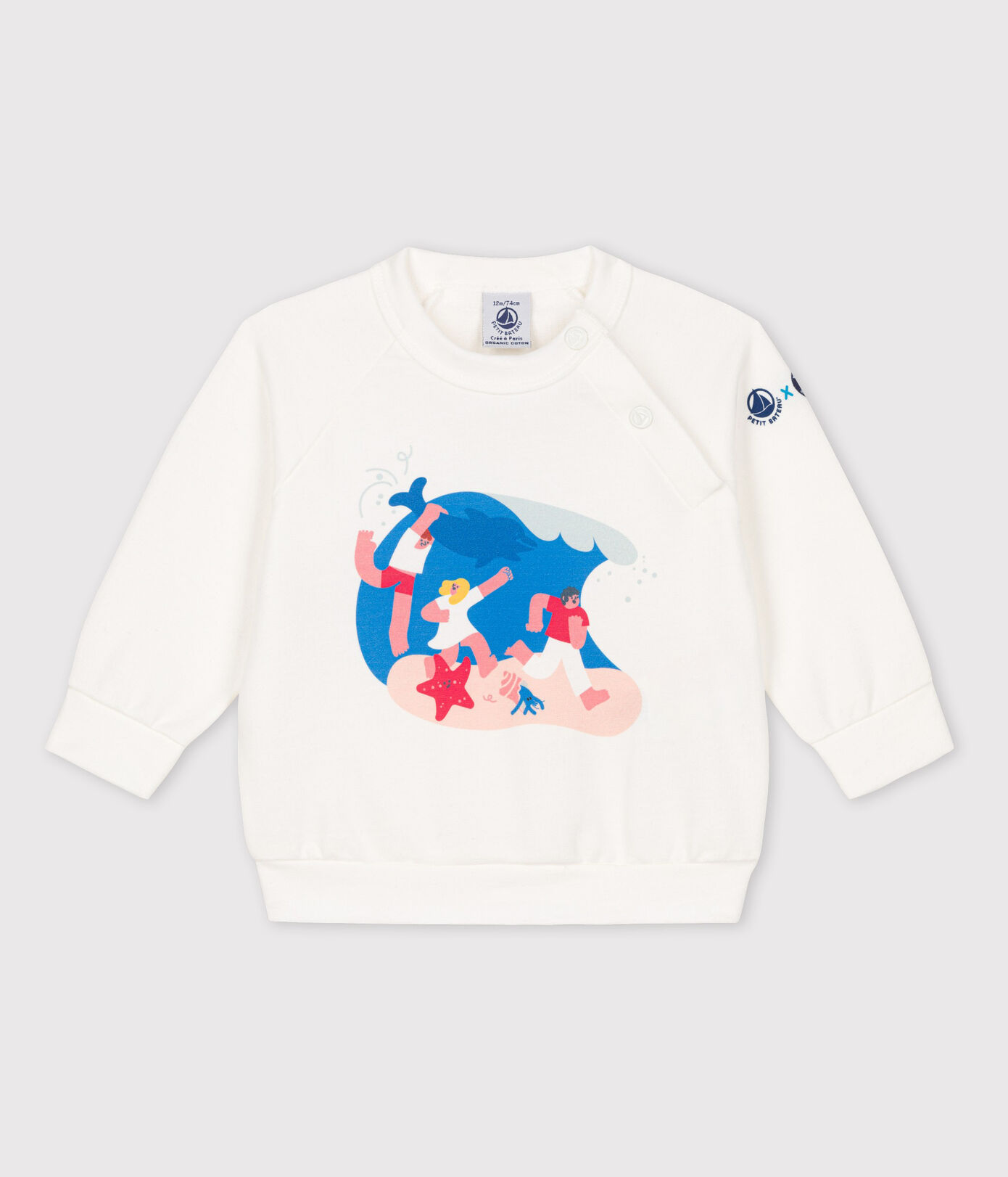 Sweatshirt Bébé Petit Bateau x Water Family