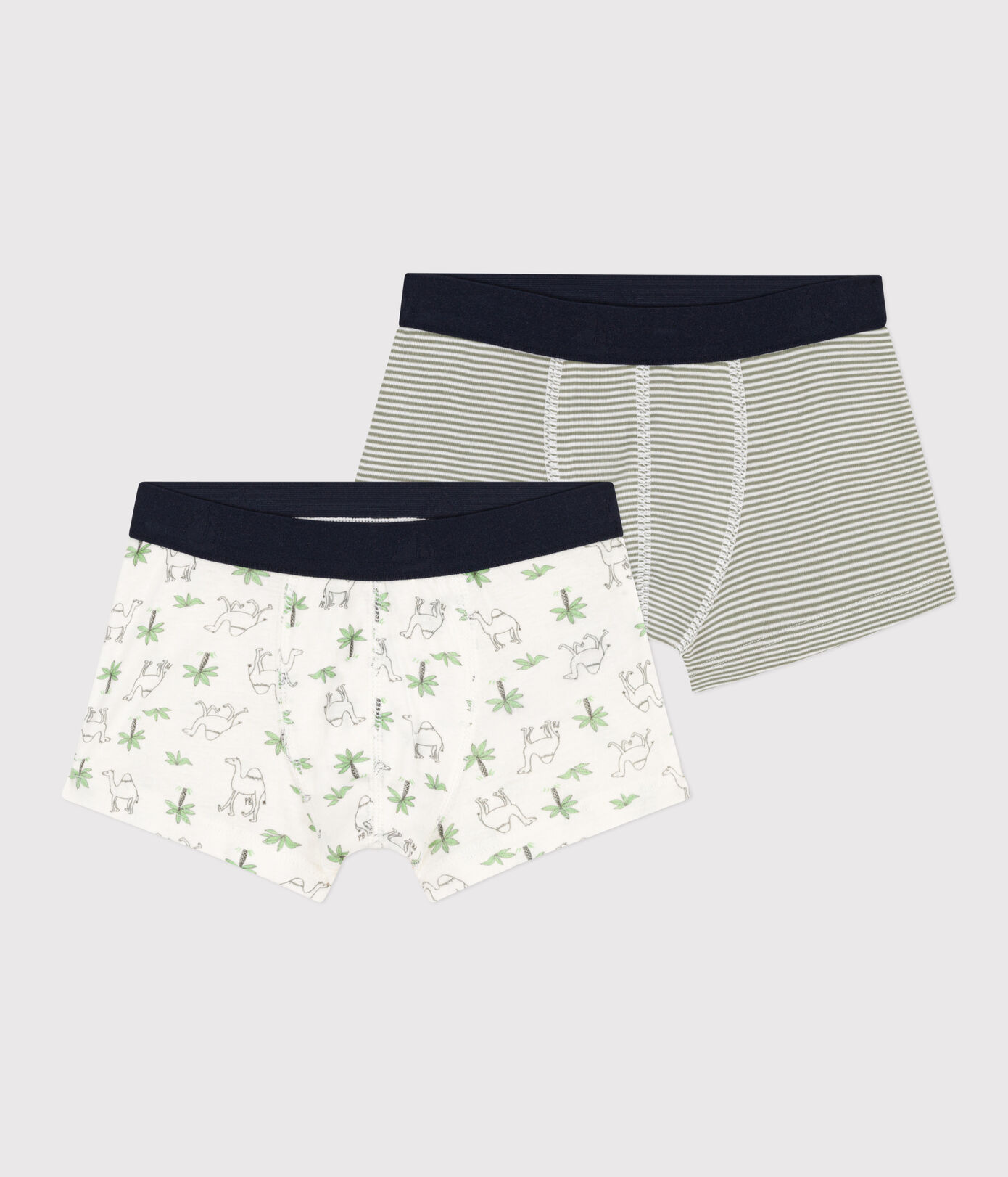 Lot de 2 boxers dromadaires en coton petit garon