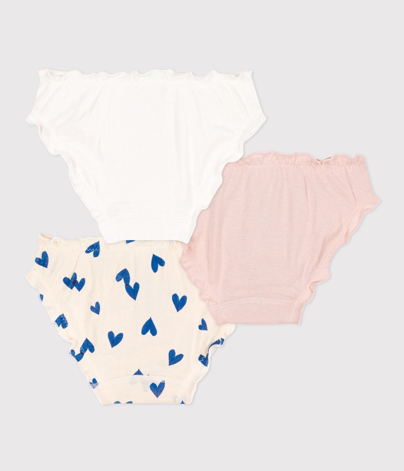 Lot de 3 culottes cur en coton petite fille