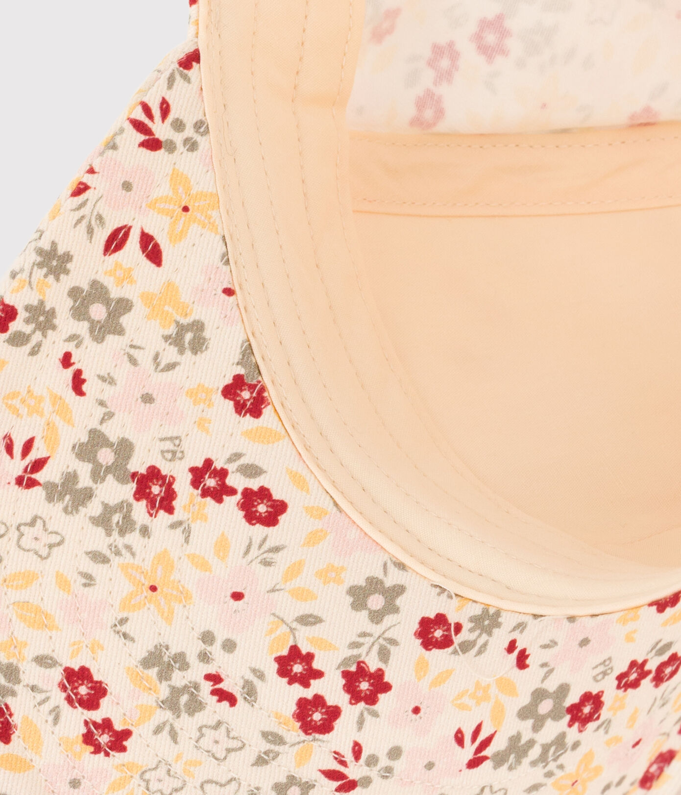 Casquette fleurs enfant fille