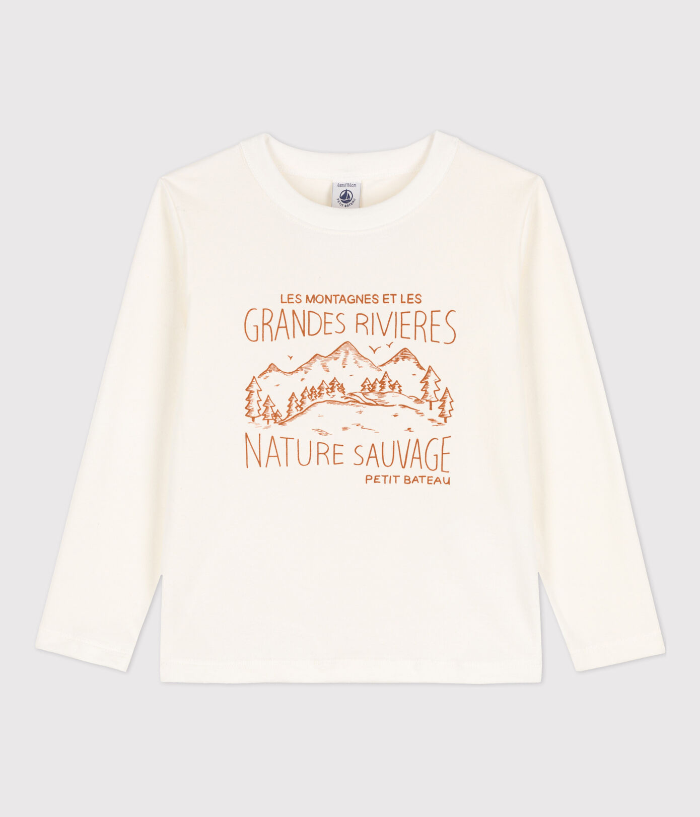 Tee-shirt manches longues imprimé enfant garon