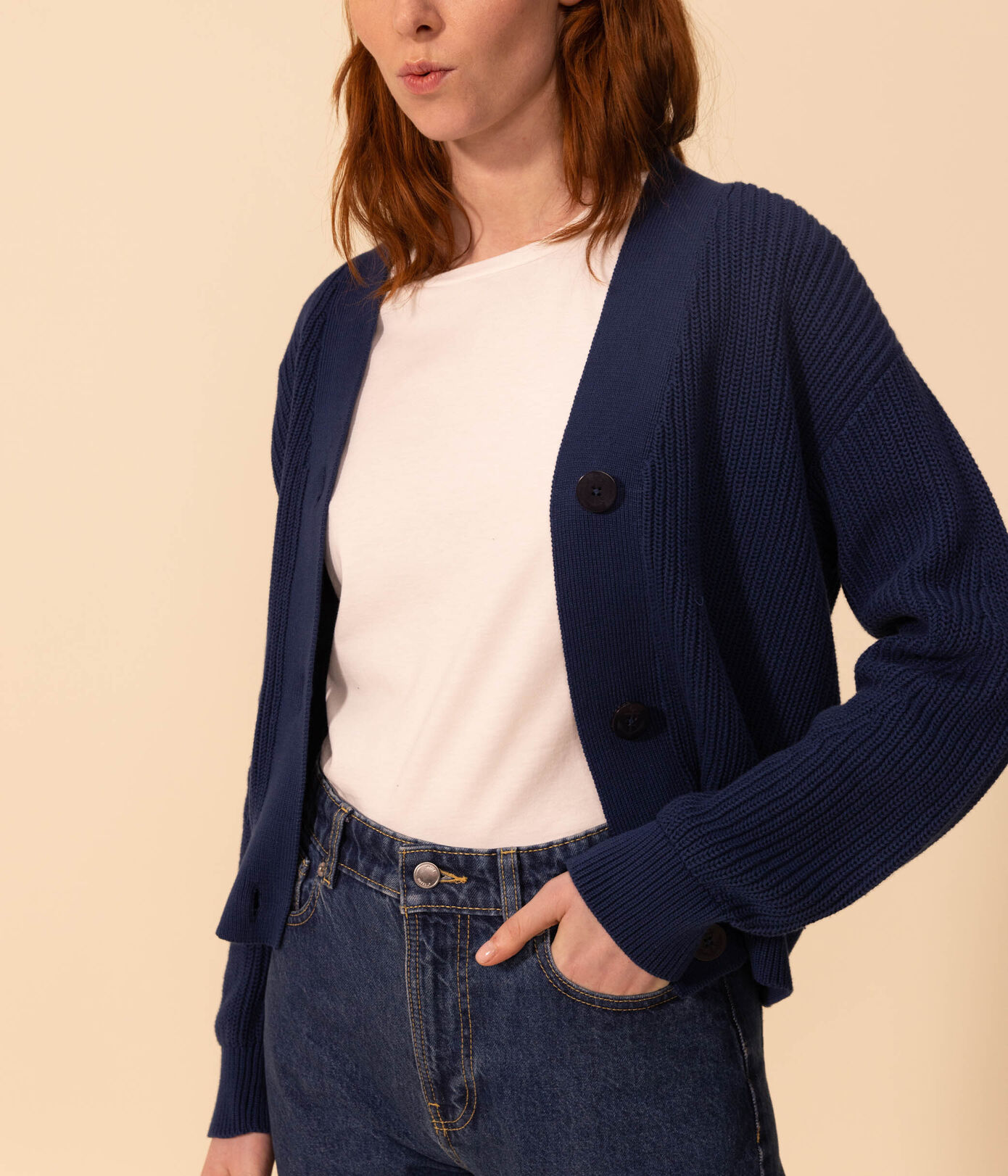 Gilet en cte anglaise en coton Femme