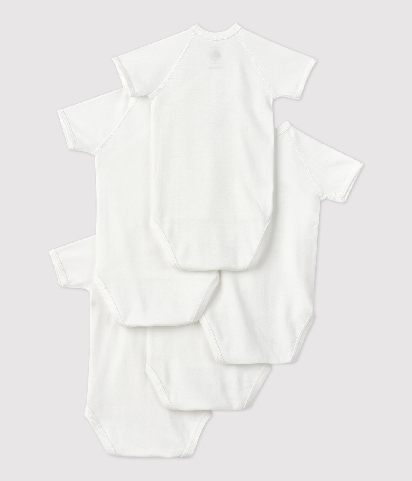 Lot de 5 bodies bébé en coton biologique