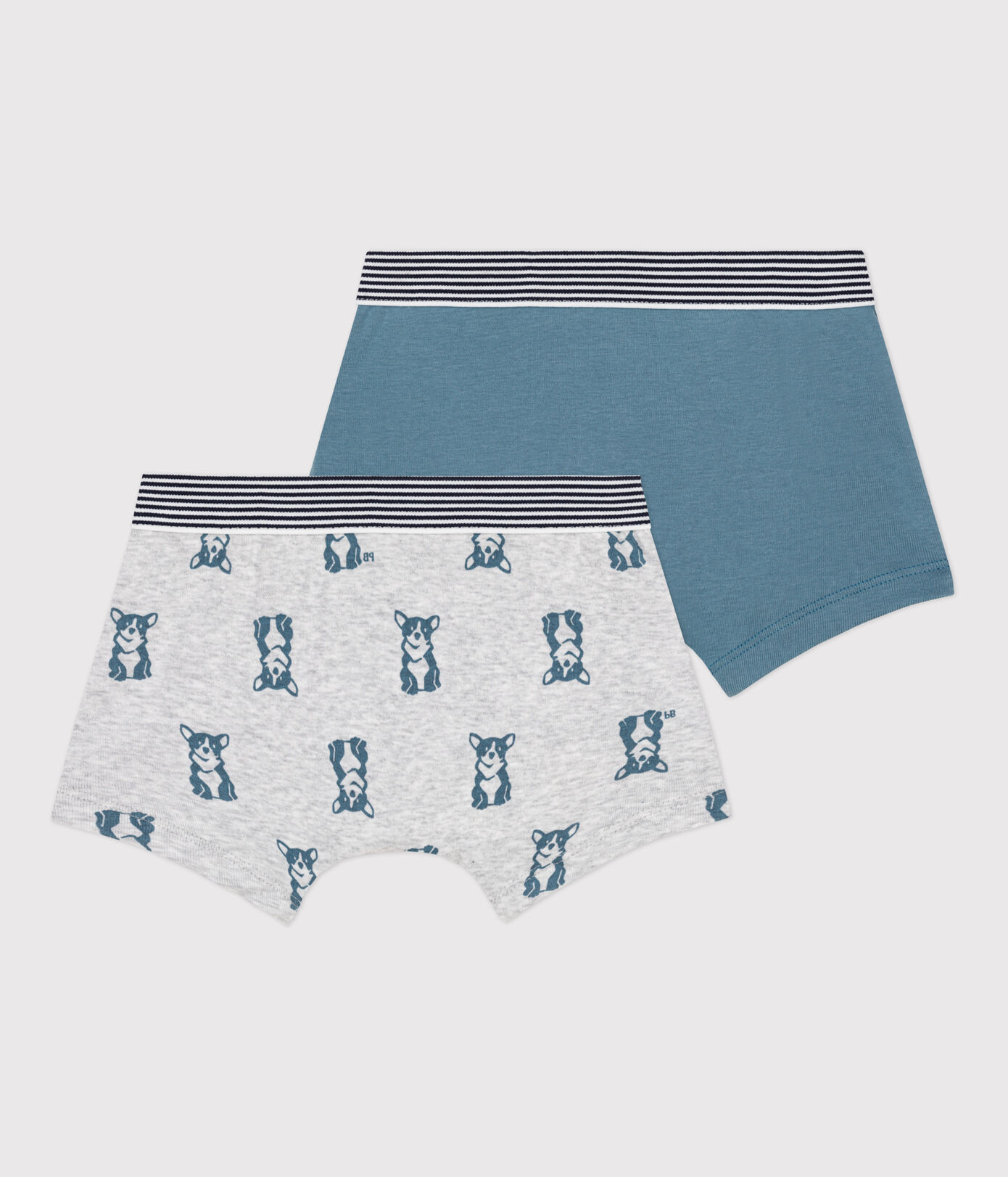 Lot de 2 boxers chien petit garon en coton