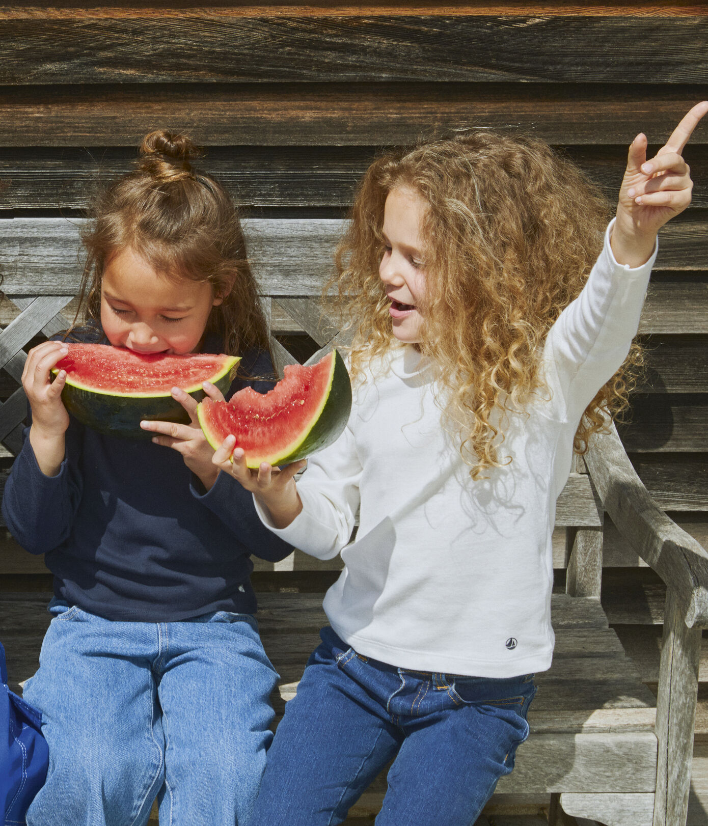 Tee-shirt manches longues coton enfant fille