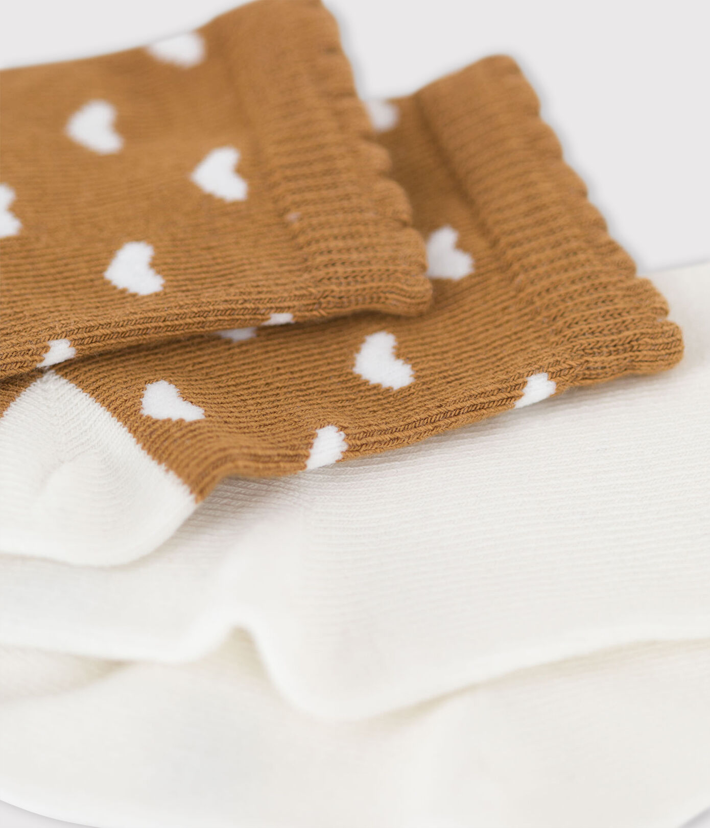 Lot de 2 paires chaussettes bébé curs