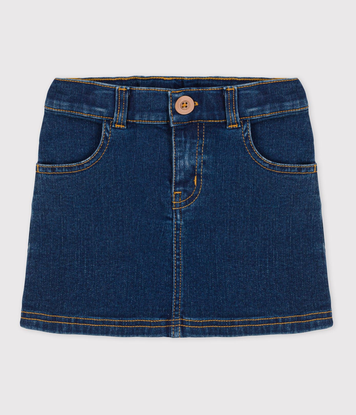 Jupe droite en denim enfant fille
