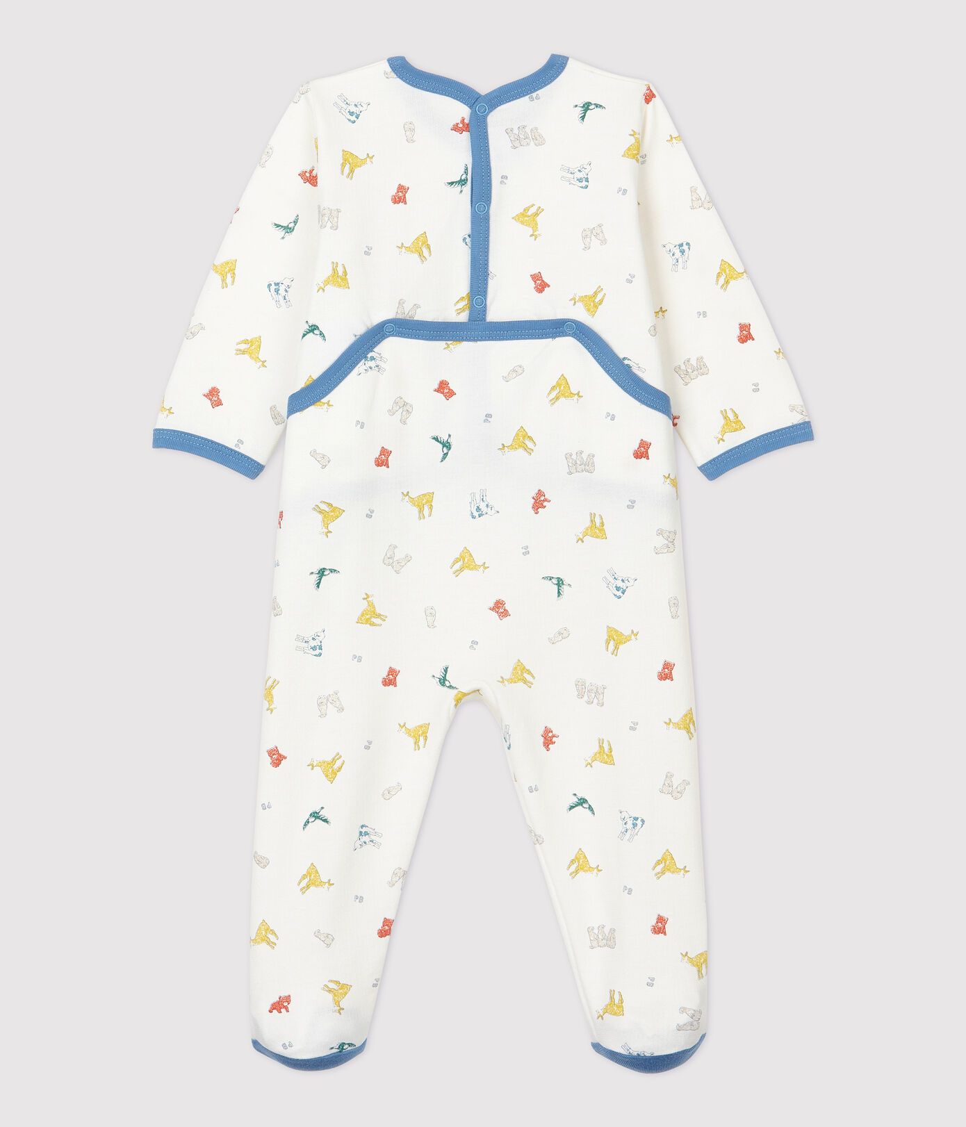 Dors-bien bébé imprimé animaux colorés molleton en coton biologique