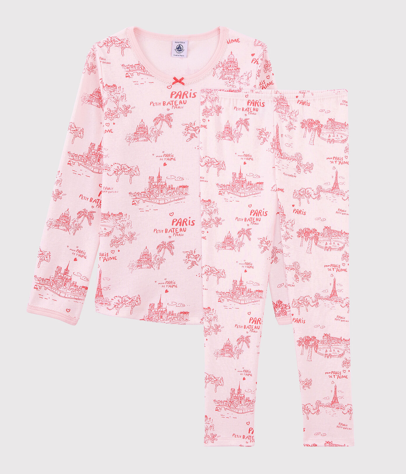 Pyjama toile de Jouy Paris petite fille en coton