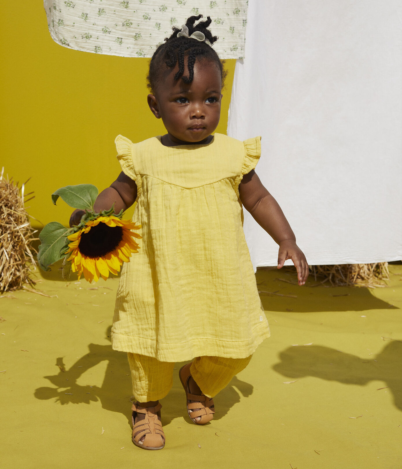 Robe en gaze de coton bio bébé