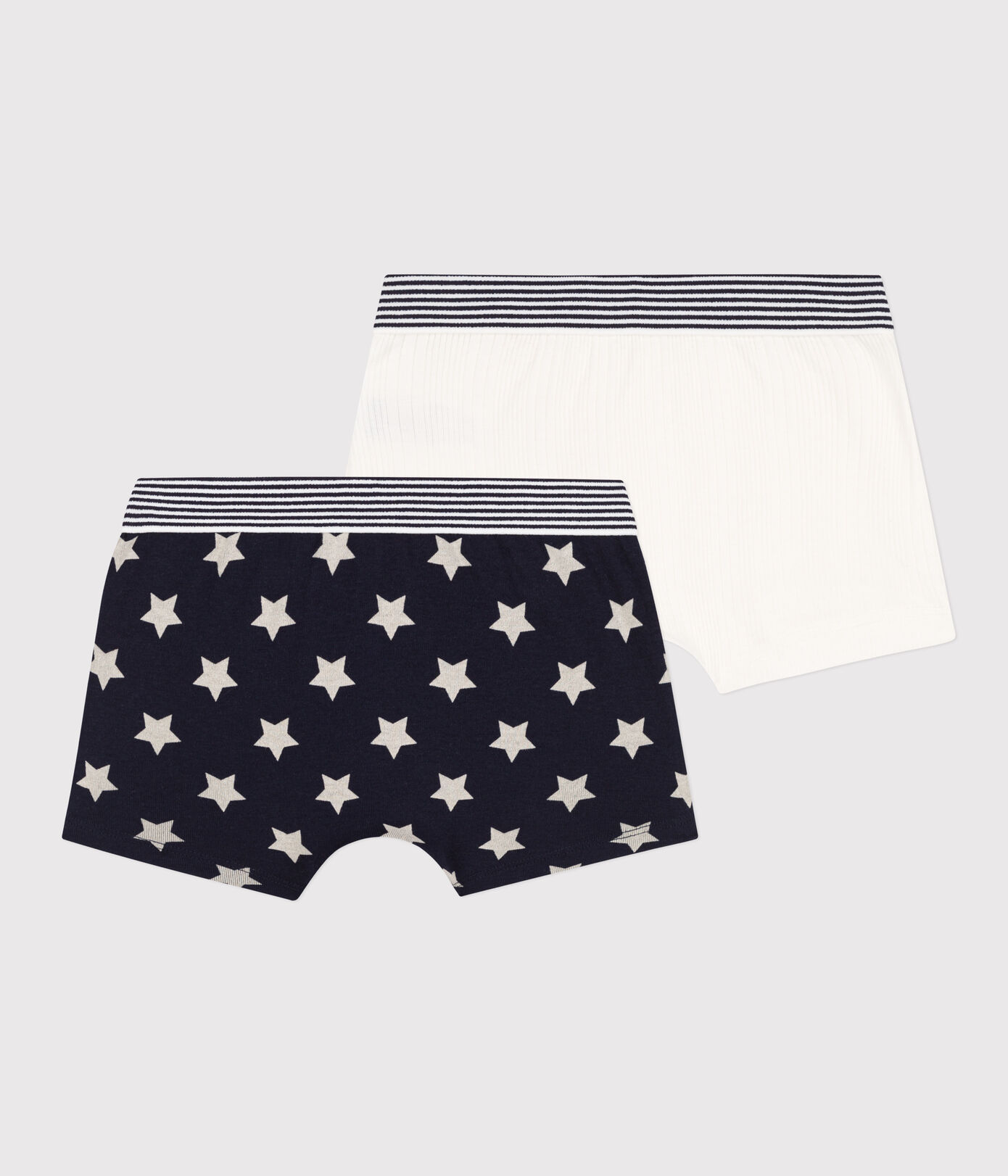 Lot de 2 boxers étoiles en coton petit garon
