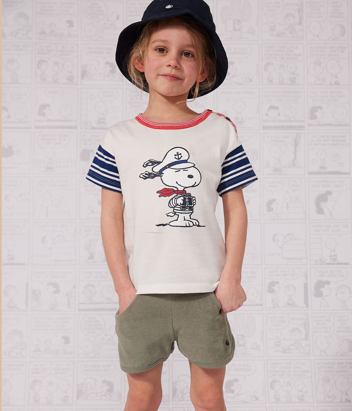 Tee-shirt manches courtes en coton enfant fille / garon
