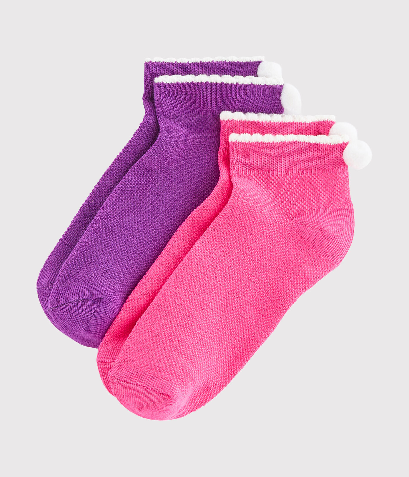 Lot de 2 paires de chaussettes enfant fille
