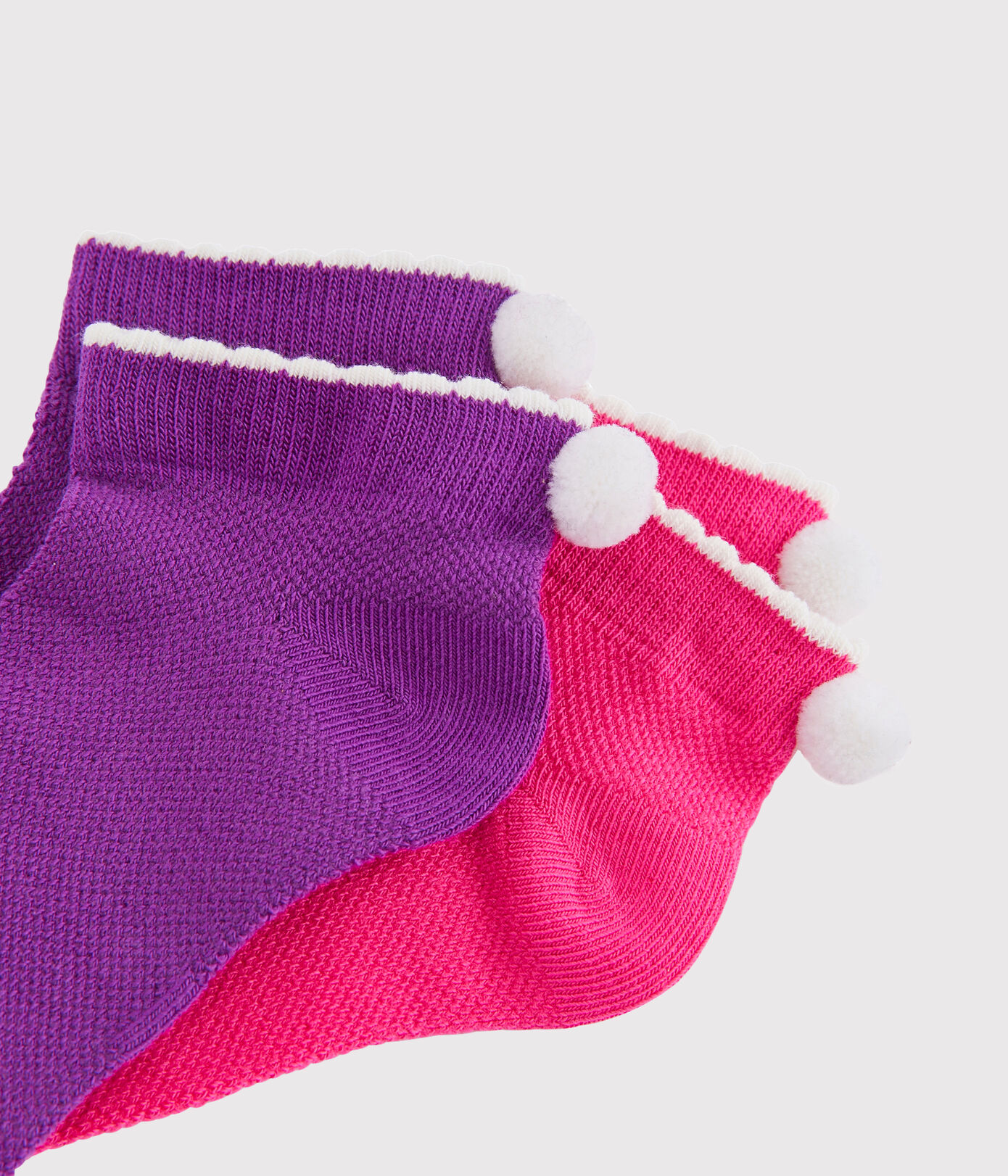 Lot de 2 paires de chaussettes enfant fille