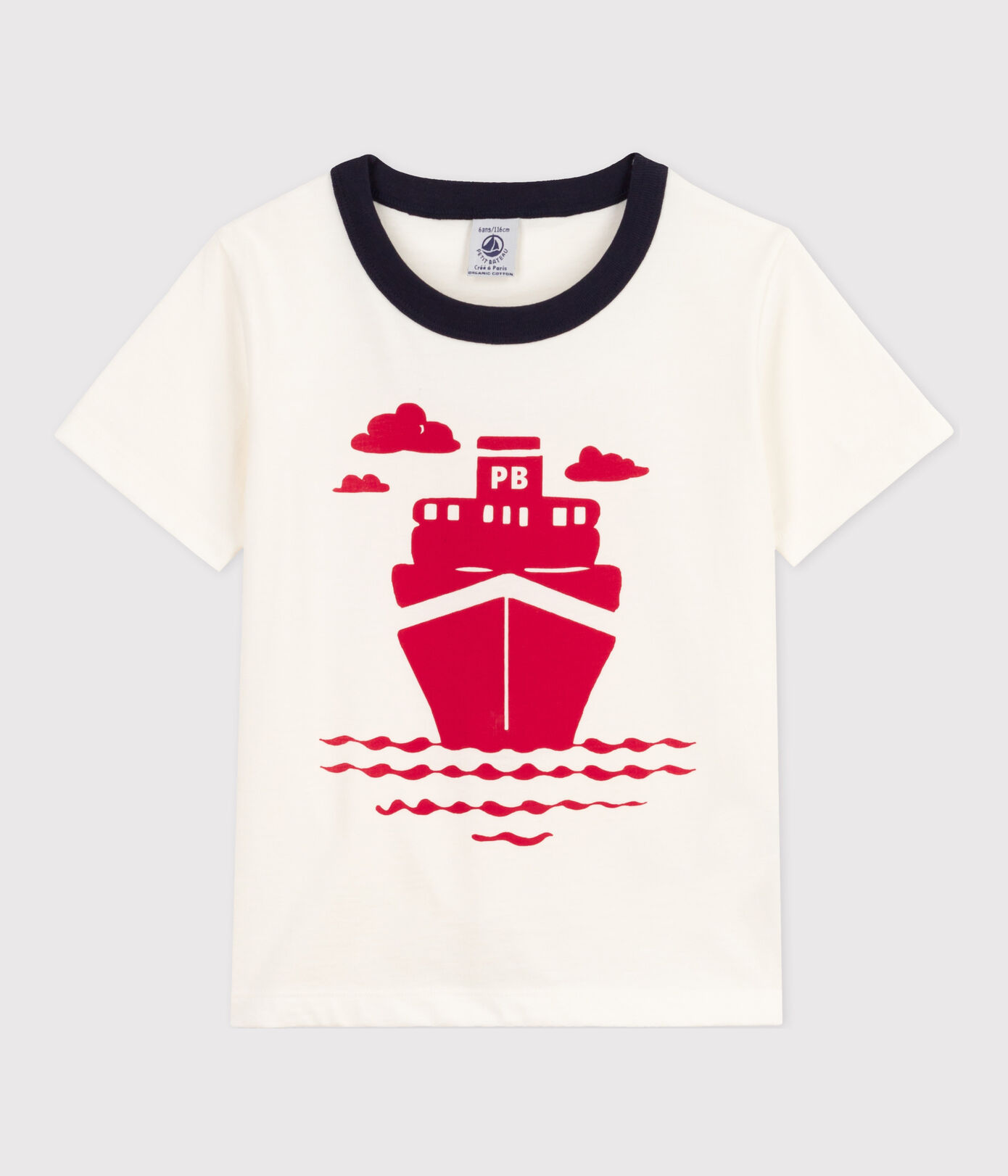 Tee-shirt manches courtes en coton enfant garon