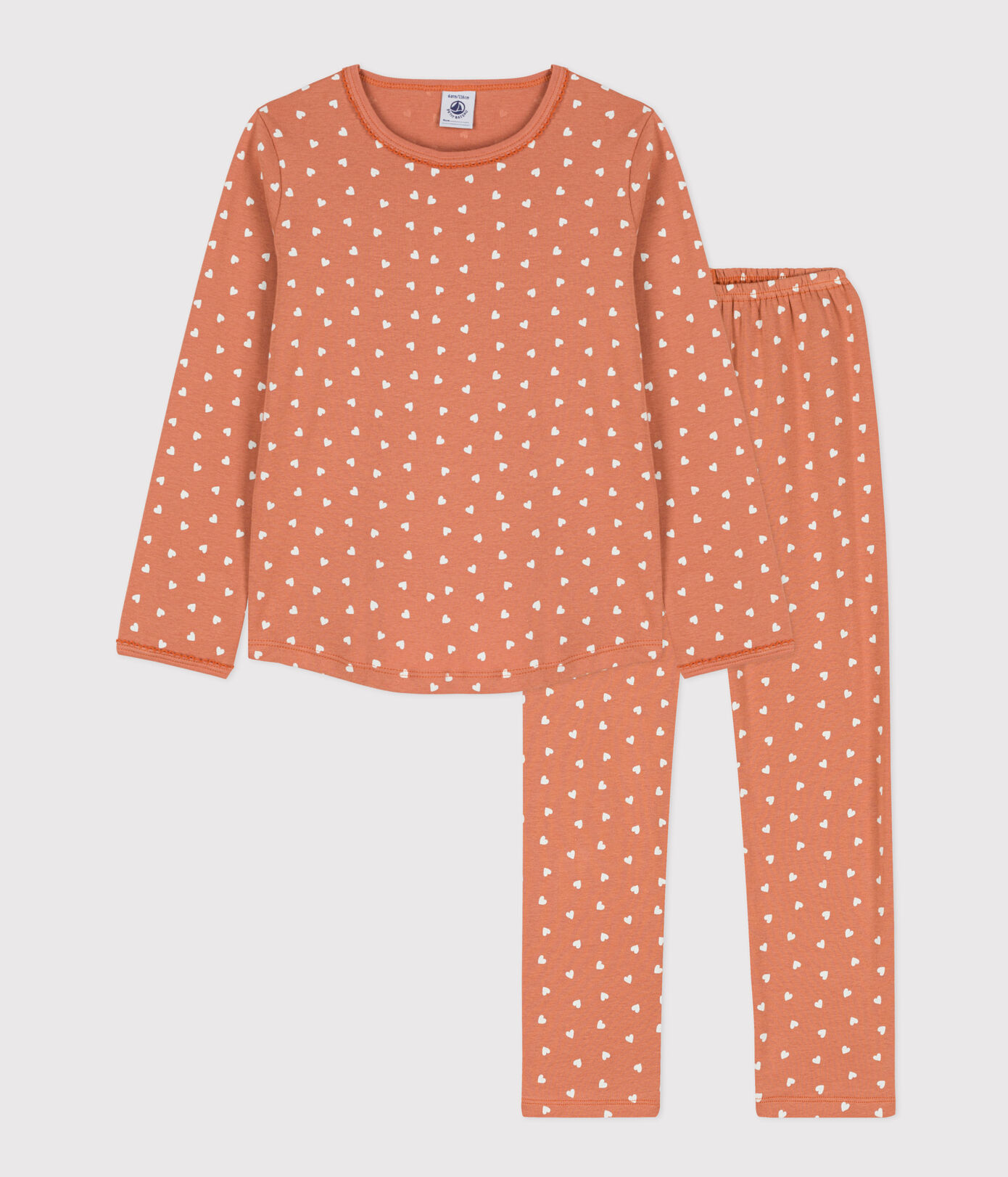 Pyjama cur petite fille en coton