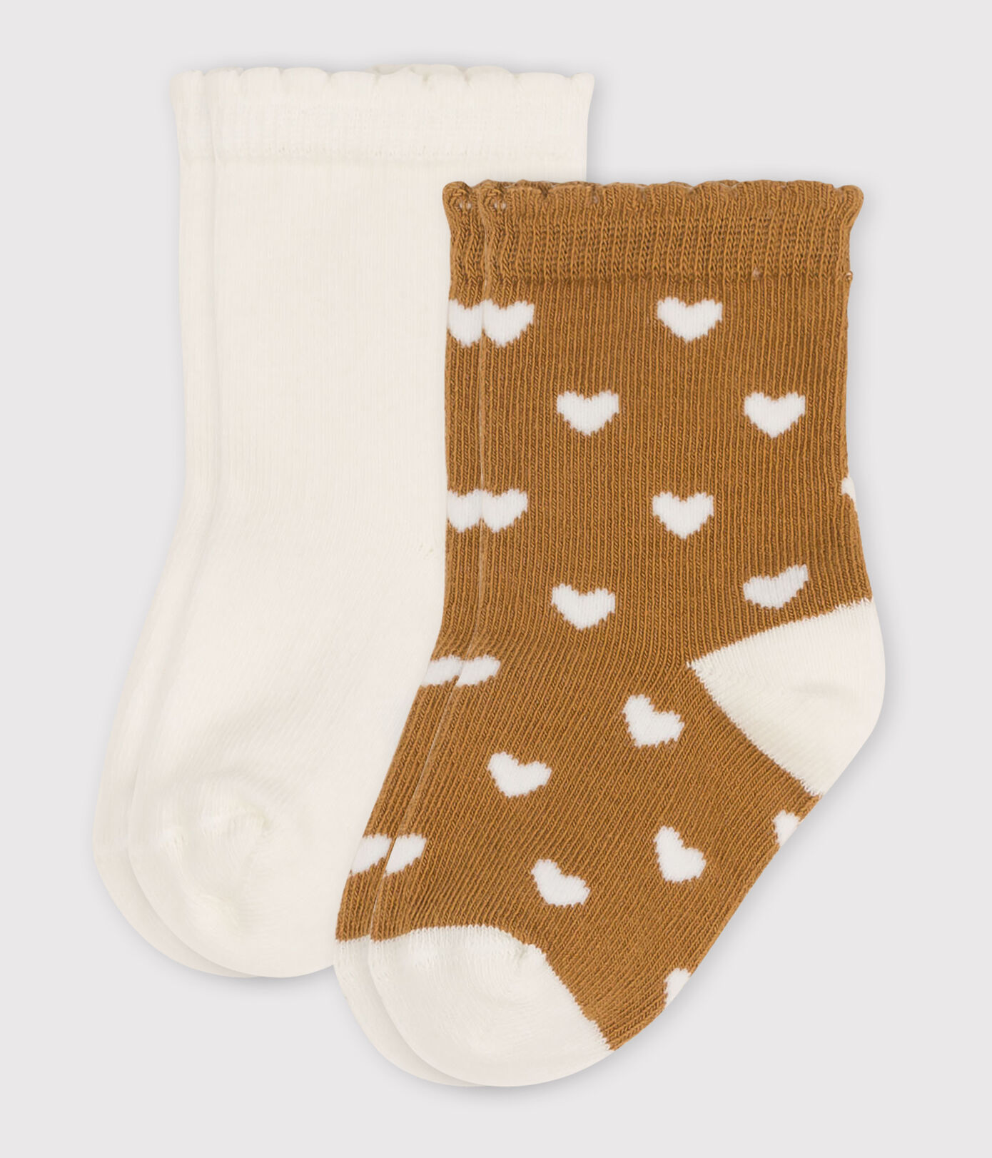 Lot de 2 paires chaussettes bébé curs