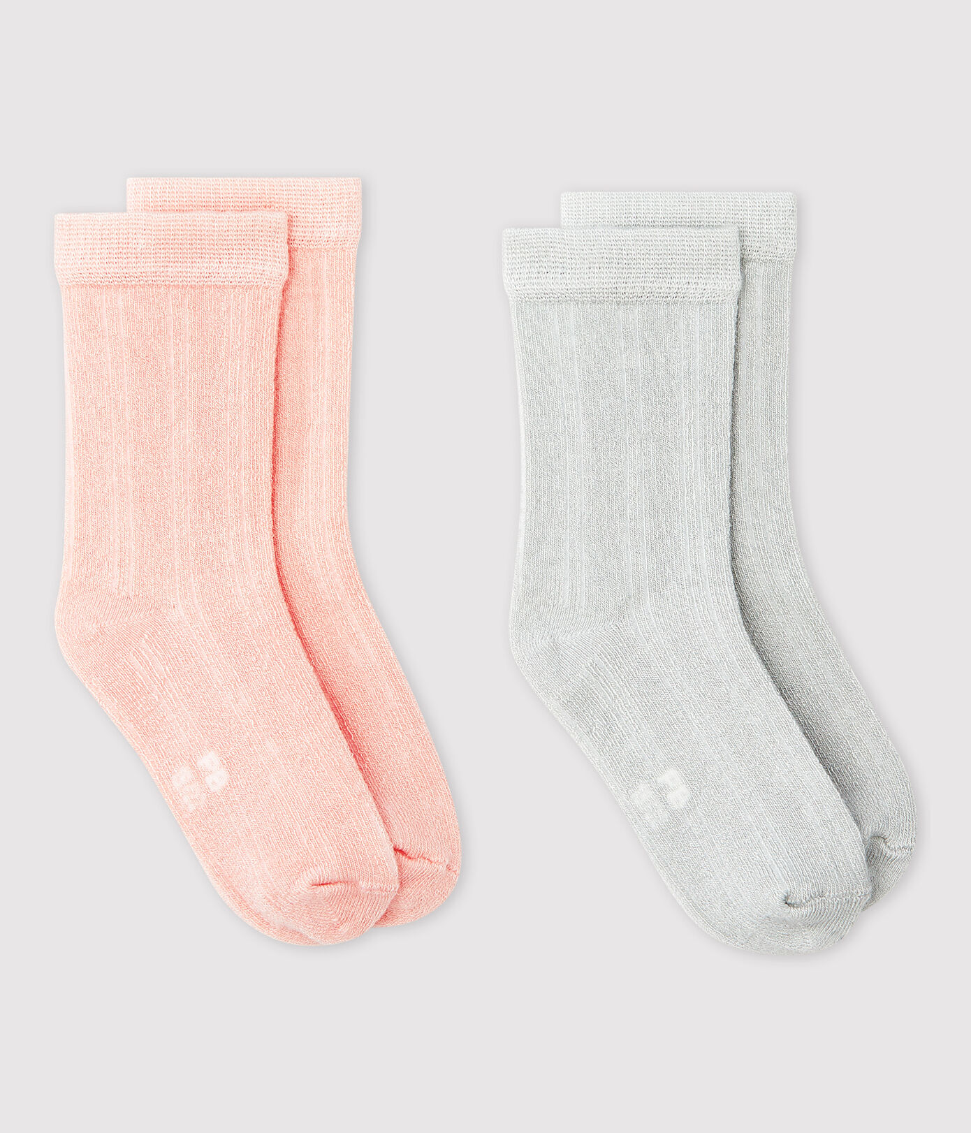 Lot de 2 chaussettes rayées bébé fille