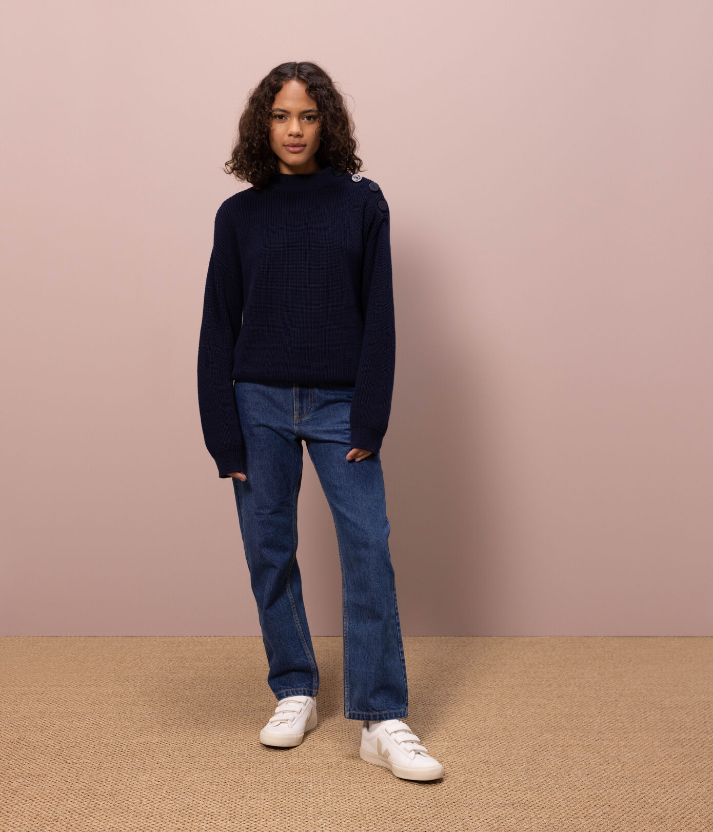 Pull en cte anglaise en coton Femme