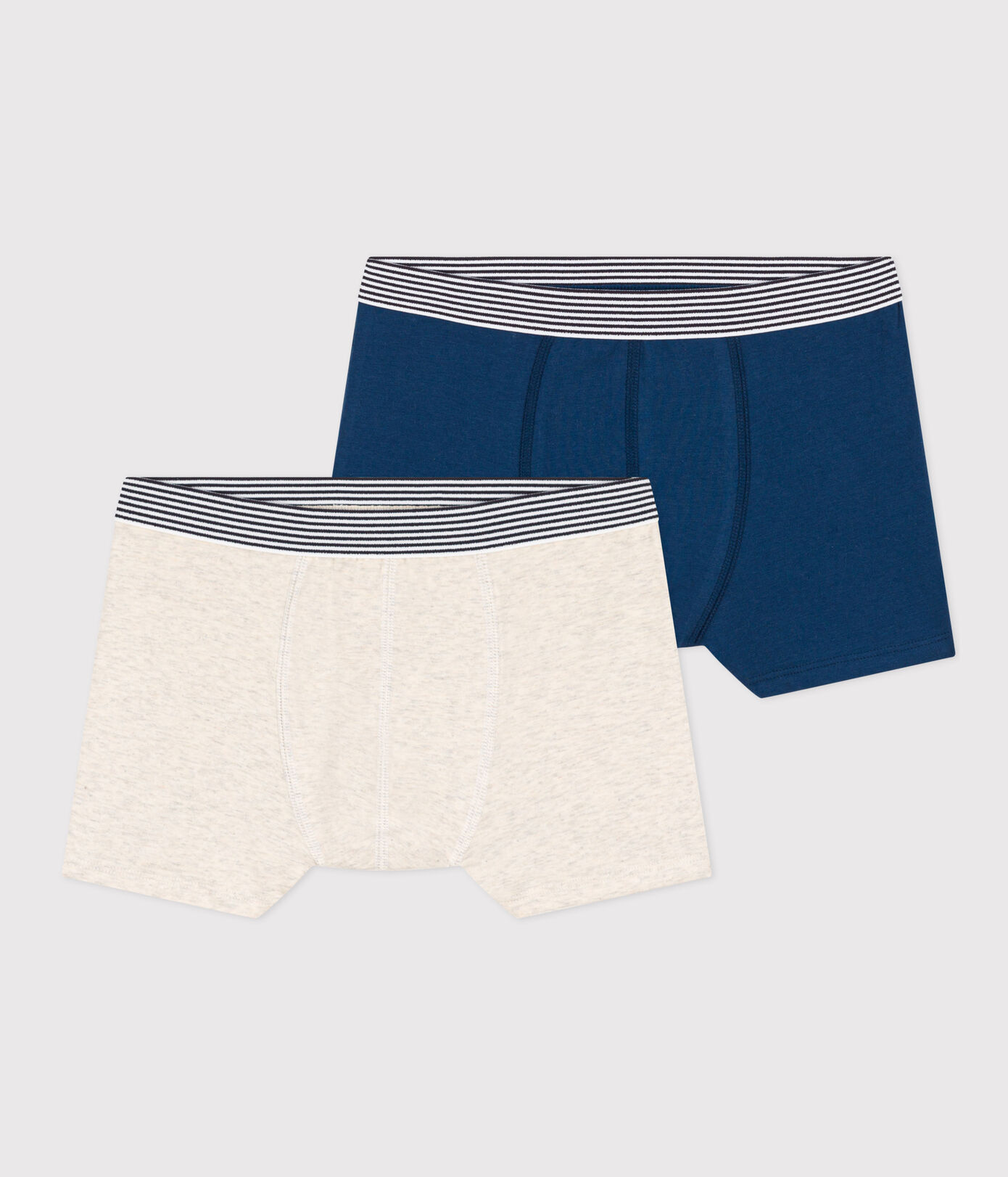 Lot de 2 boxers en coton et élasthanne garon