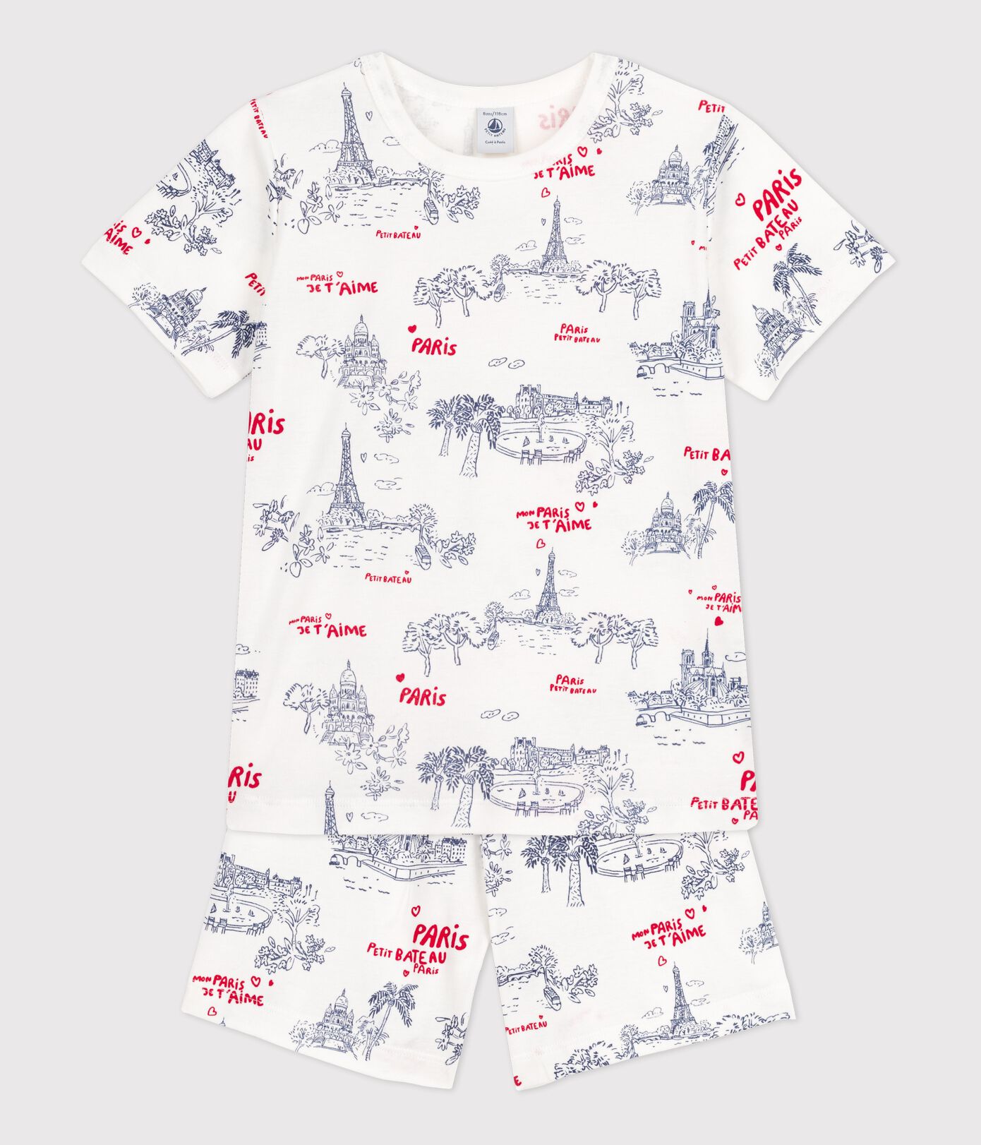 Pyjacourt petite fille/petit garon en coton