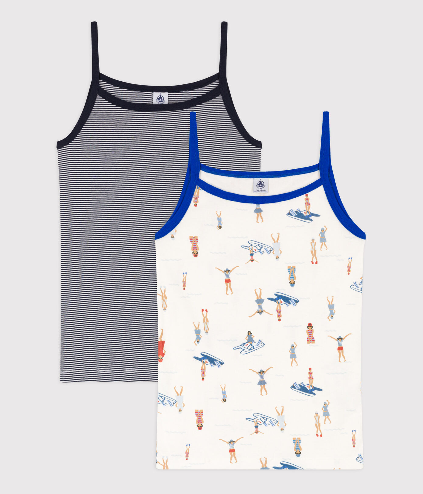 Chemises à bretelles en coton Femme