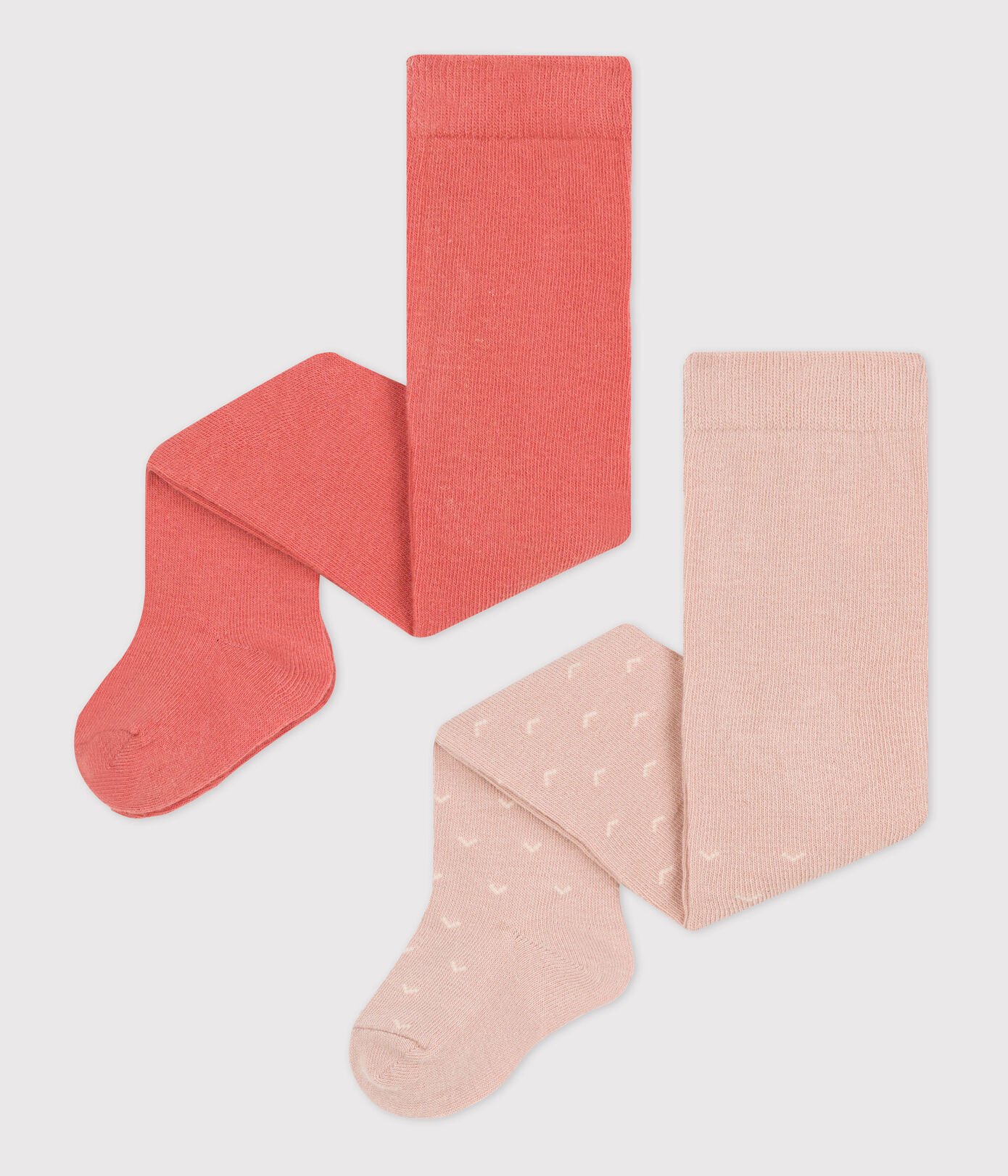 Lot de 2 paires de collants bébé en jersey