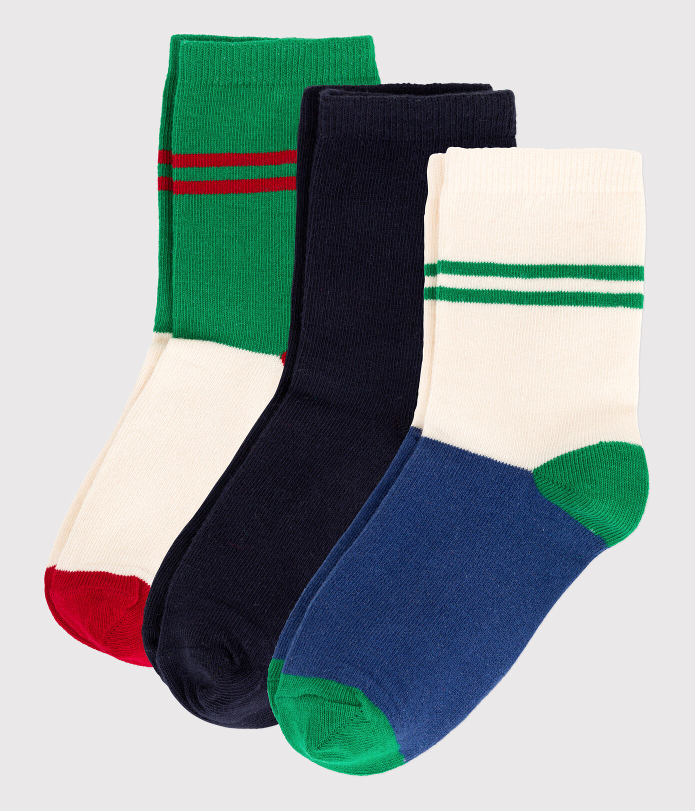 Lot de 3 paires de chaussettes enfant garon-fille