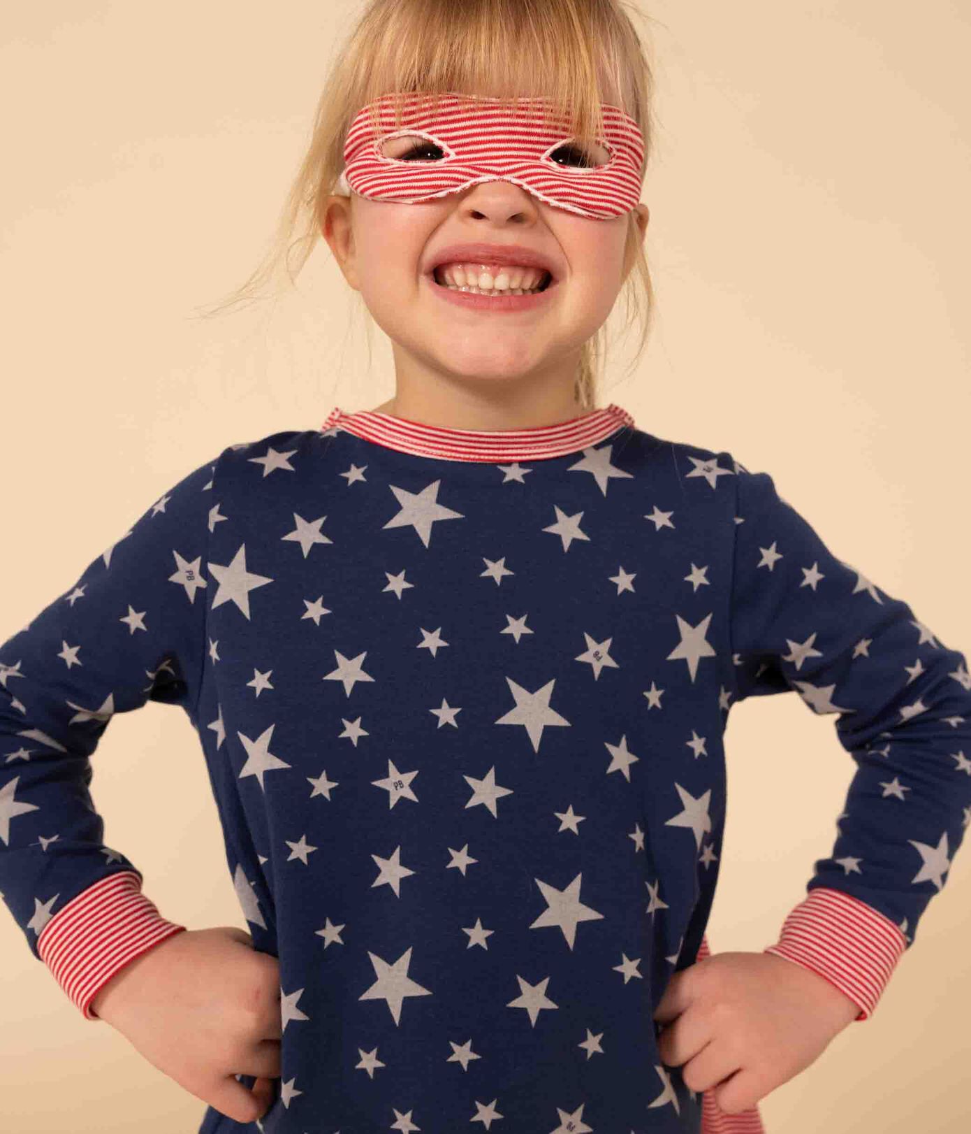 Pyjama déguisement phosphorescent petite fille/petit garon en coton