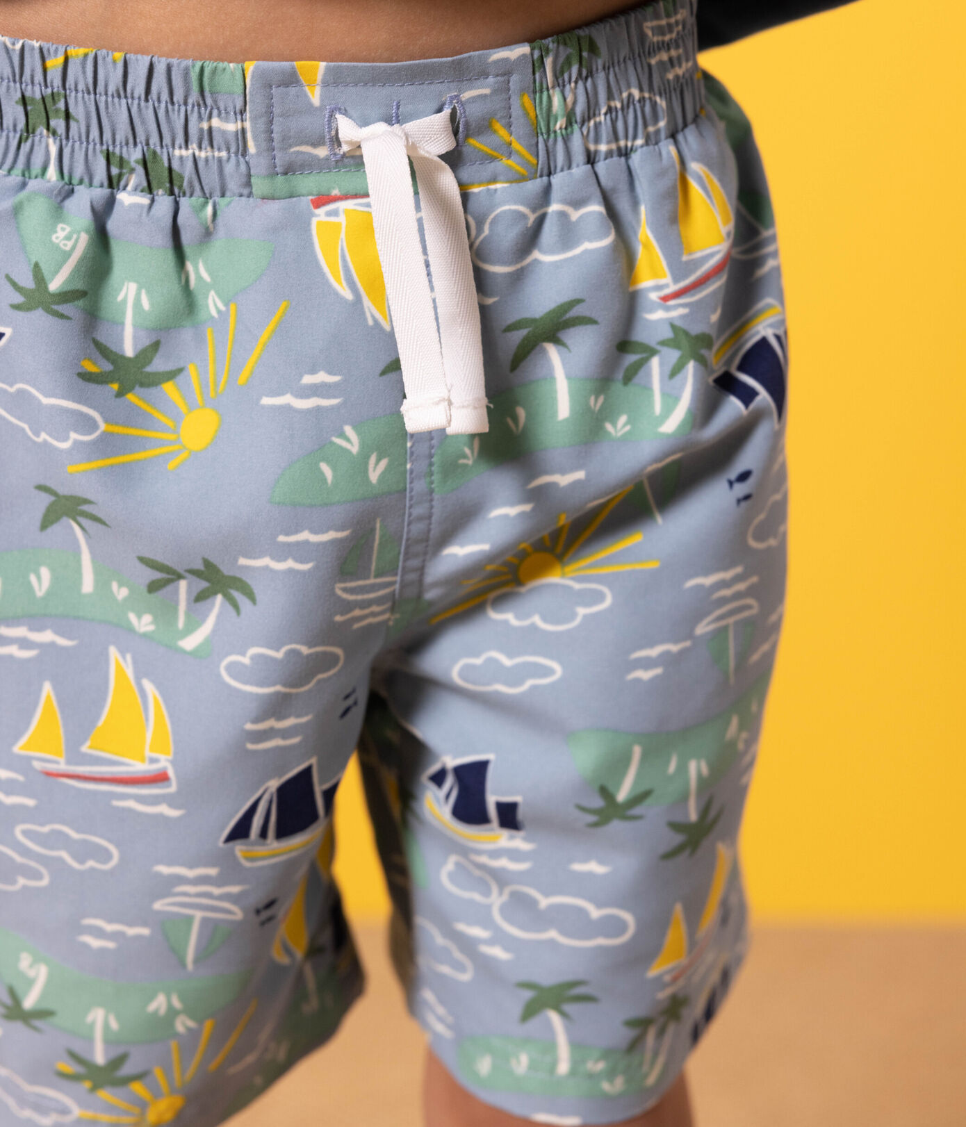 Short de bain recyclé imprimé enfant garon