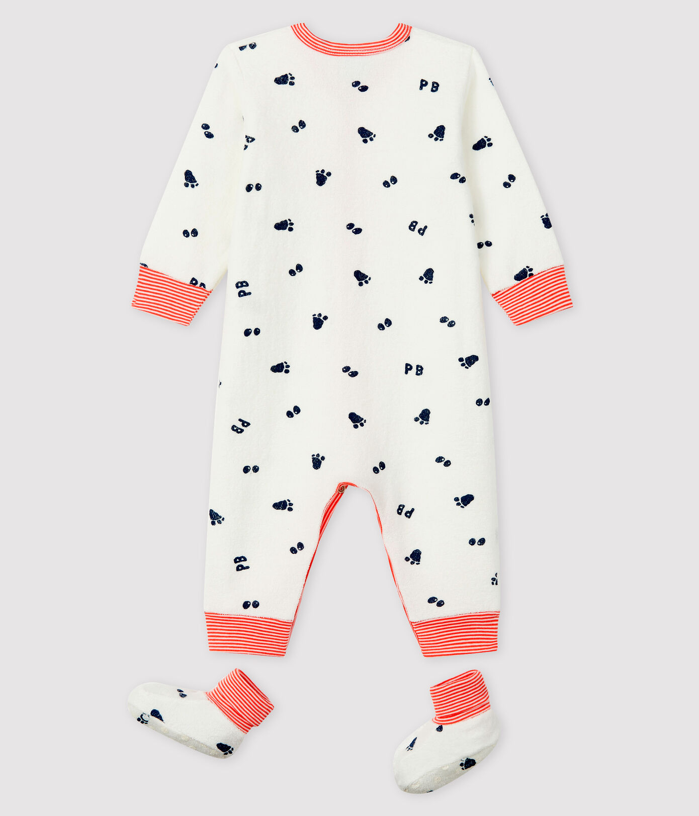 Ensemble nuit bébé en bouclette éponge