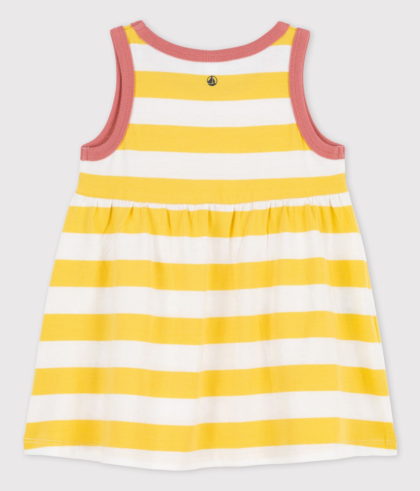 Robe sans manches rayée en jersey bébé