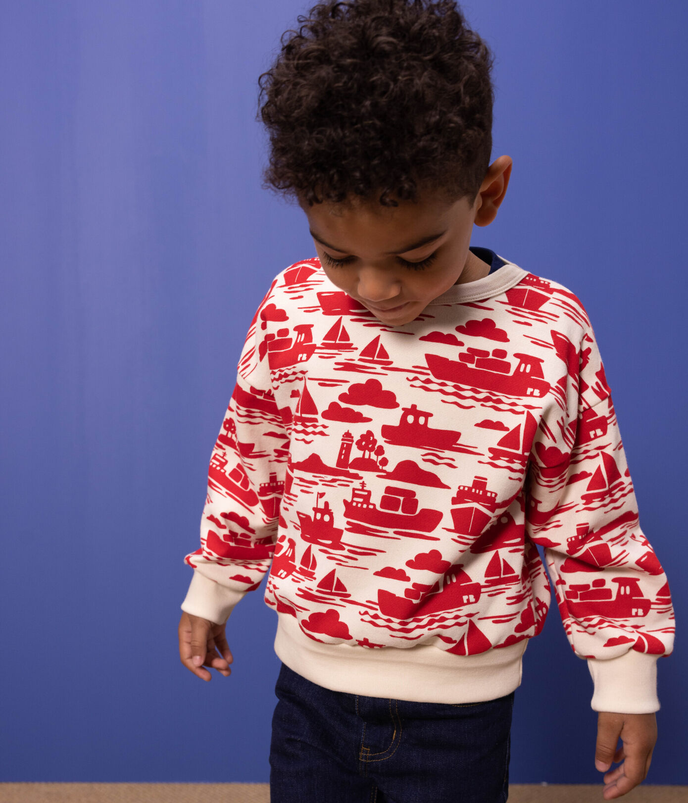 Sweatshirt en molleton imprimé enfant garon