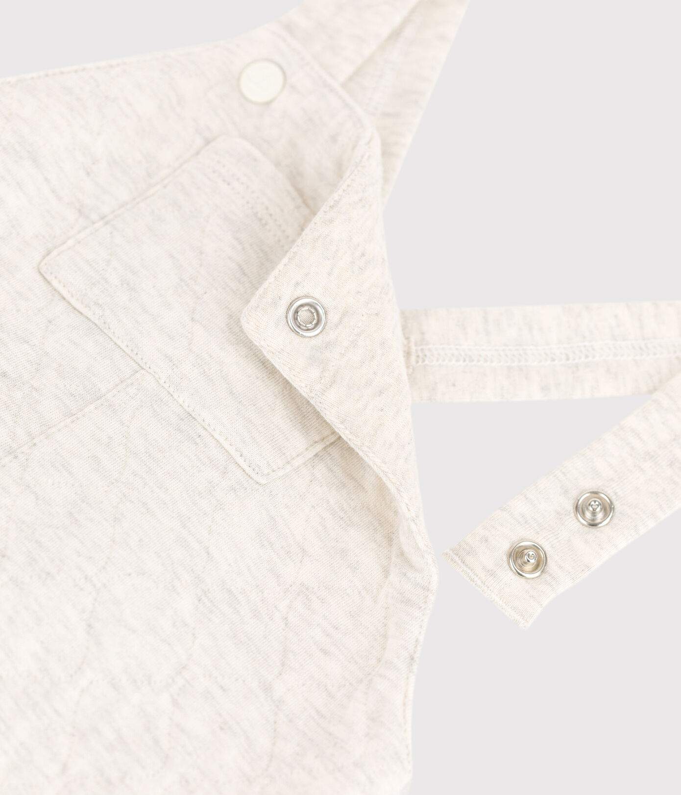 Salopette longue bébé en tubique matelassé