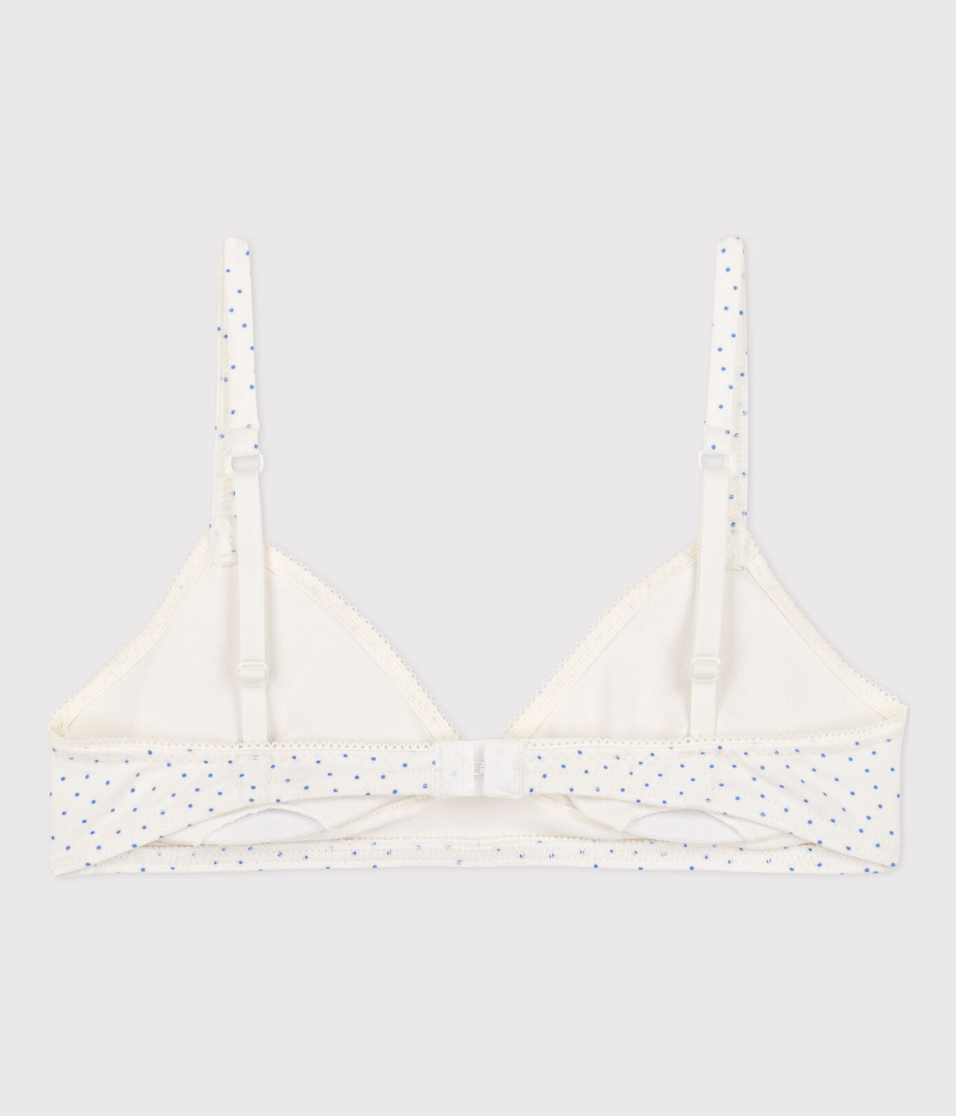 Soutien gorge à pois en coton et élasthanne fille