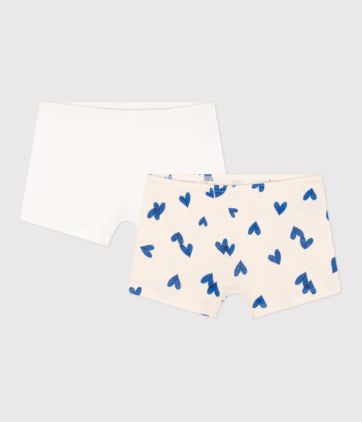 Lot de 2 shorties cur en coton petite fille