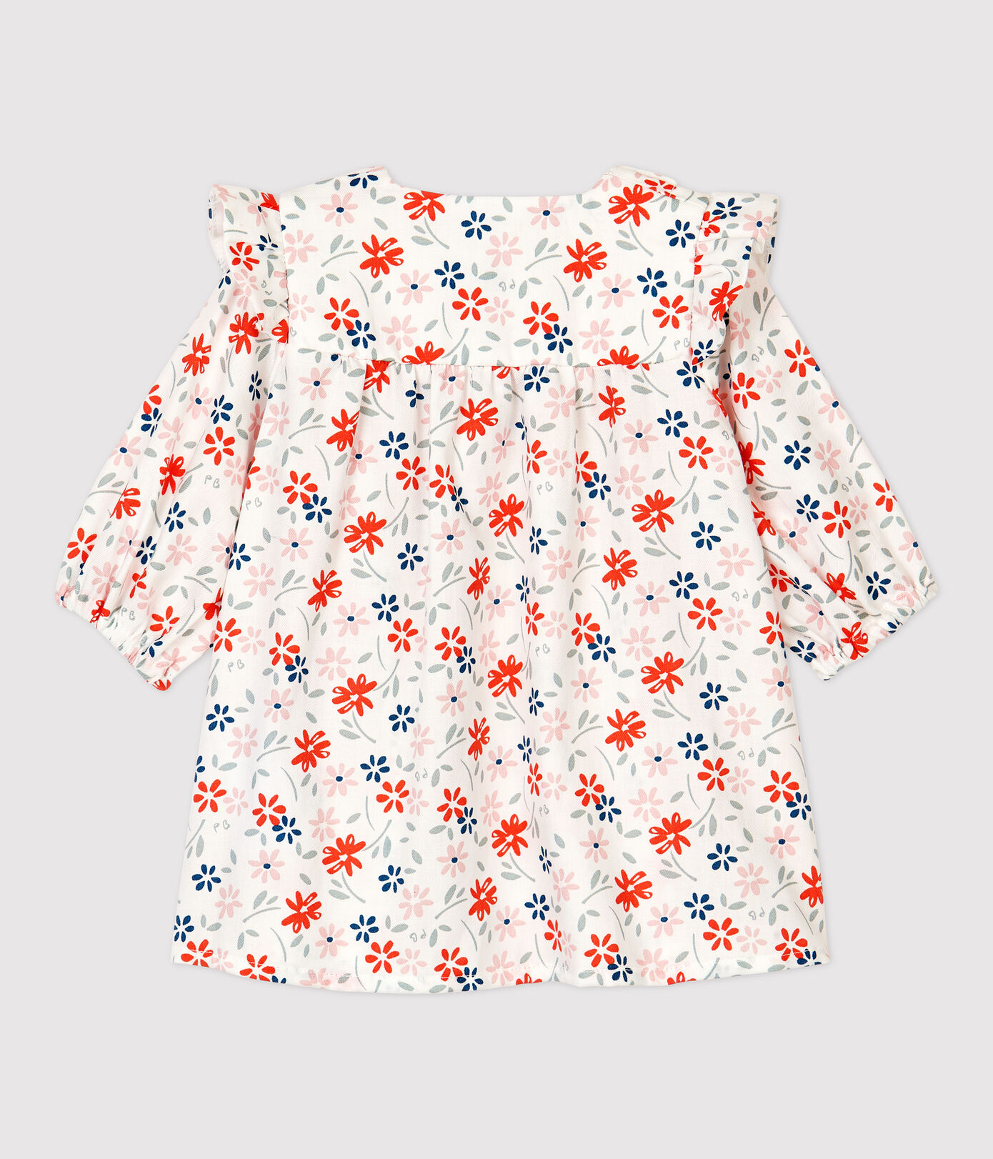 Robe à fleurs bébé fille twill en coton biologique