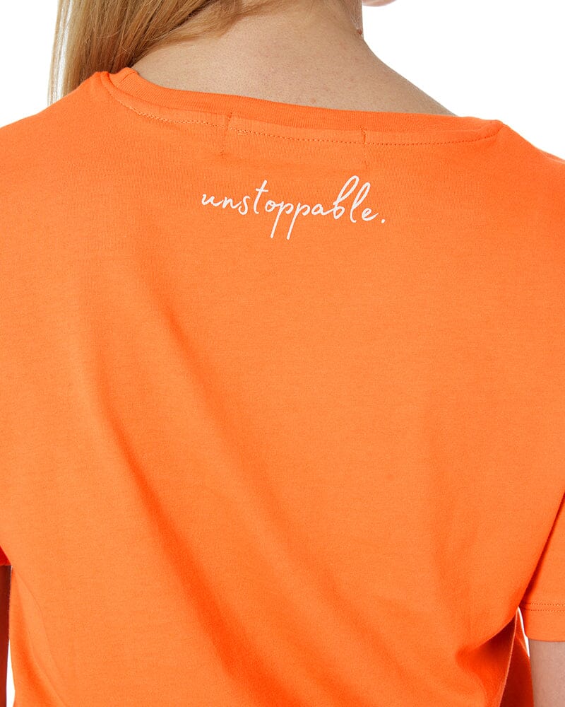 Unstoppable Womens Tee - Orange