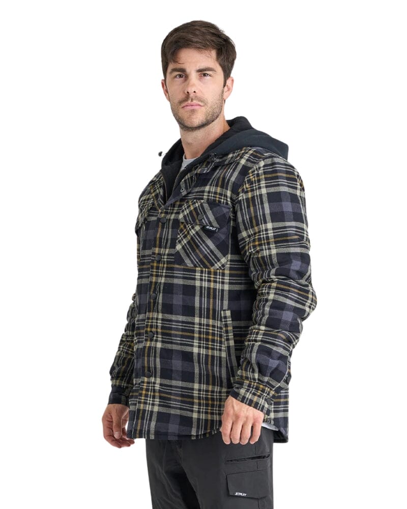 Quilted Flannel Jacket - Grey