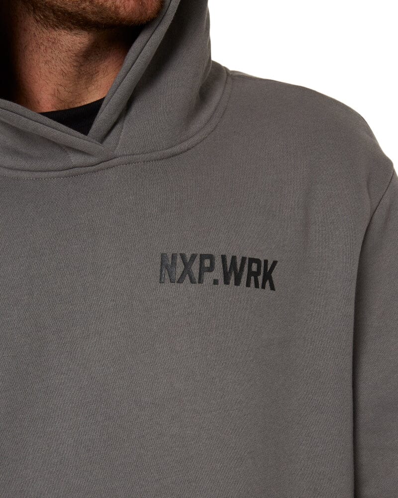 Blueprint Dual Curved Hoodie - Charcoal