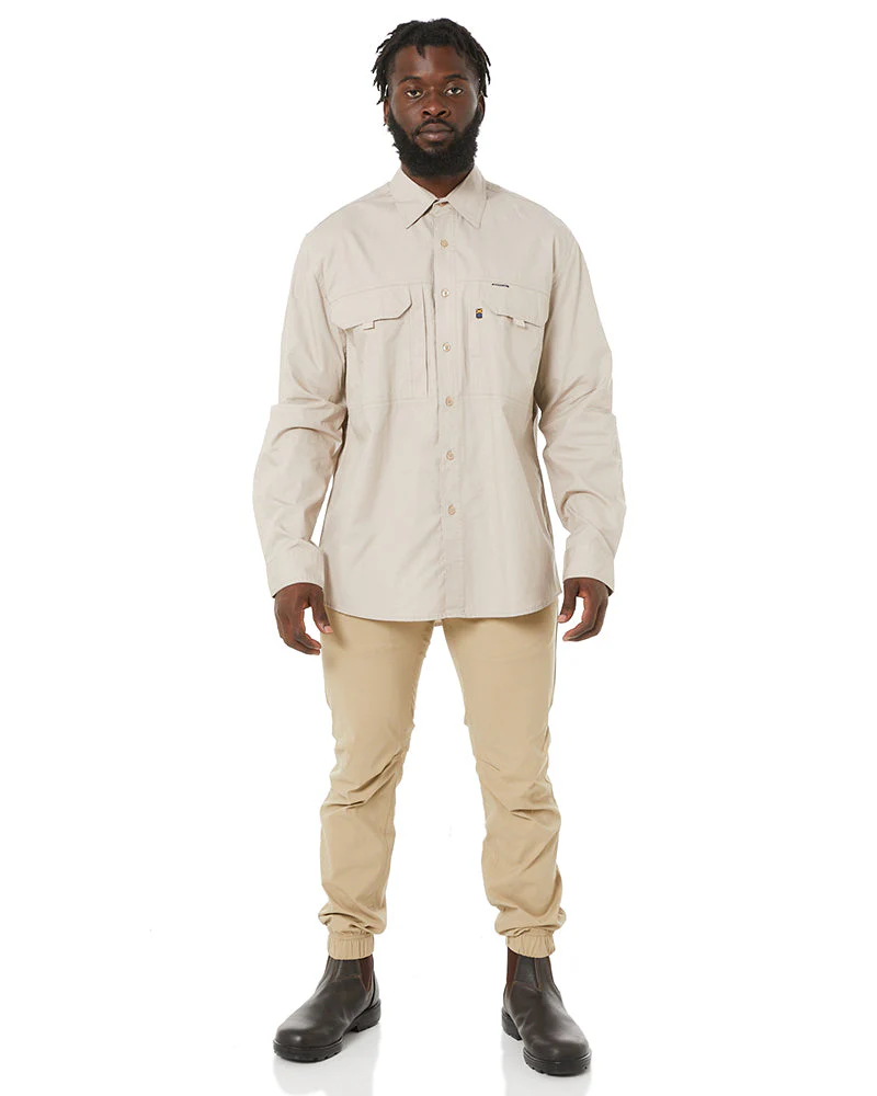 RMX Flexible Fit Utility LS Shirt - Clay