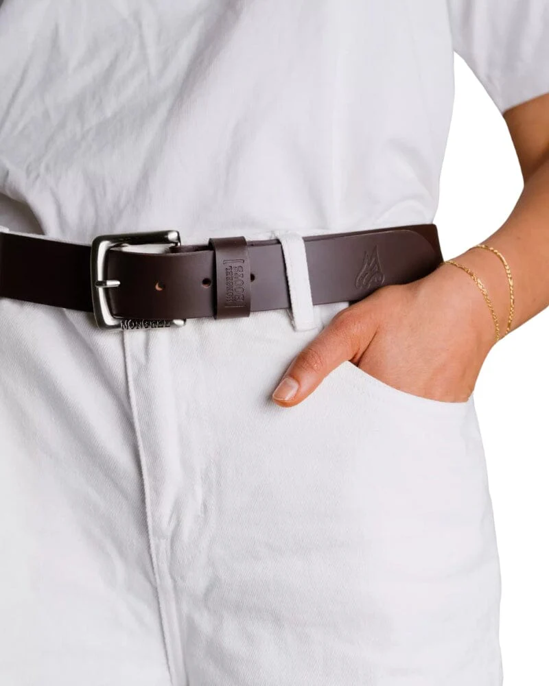 Mongrel Leather Belt - Brown