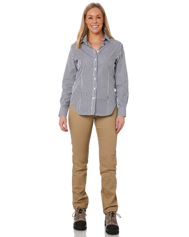 Ladies Cotton Stretch Jeans - Wheat