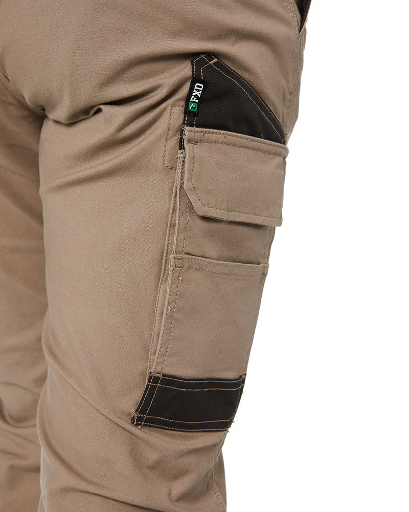 WP-4W Ladies Stretch Cuffed Work Pants - Khaki