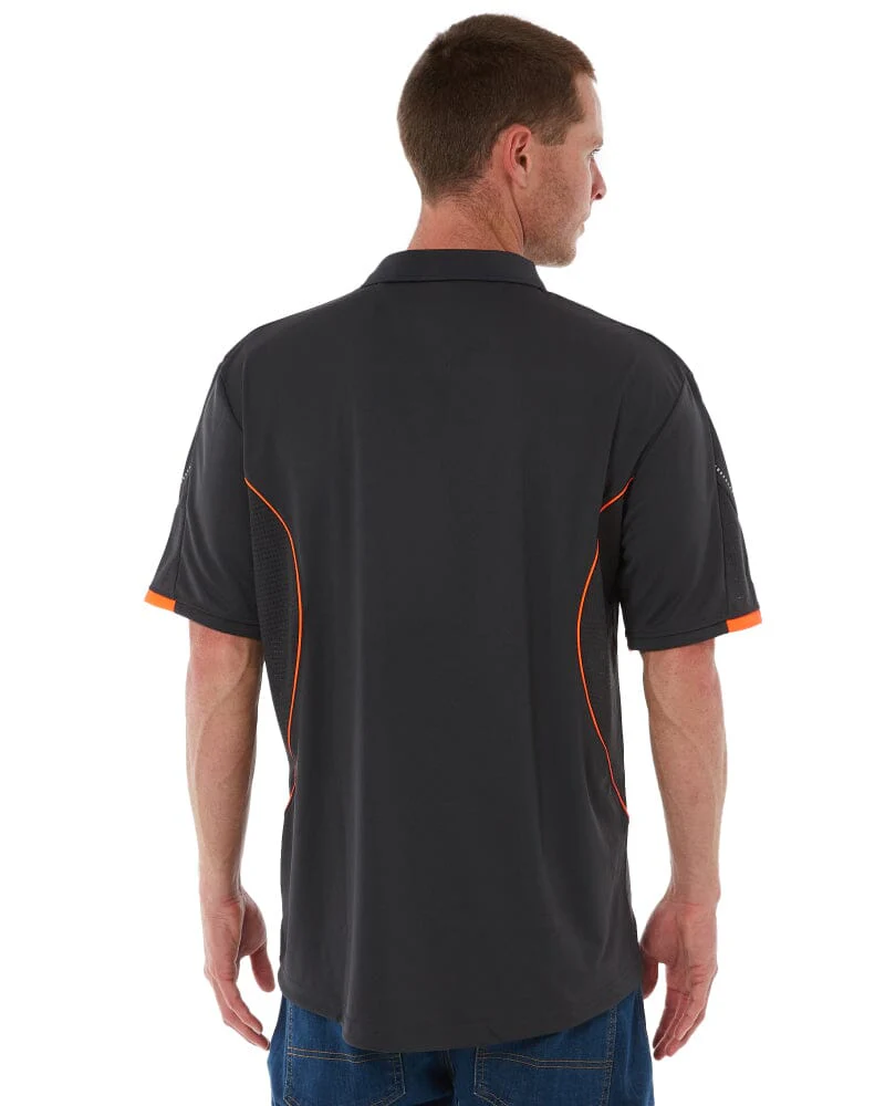 Razor Polo - Grey/Fluoro Orange