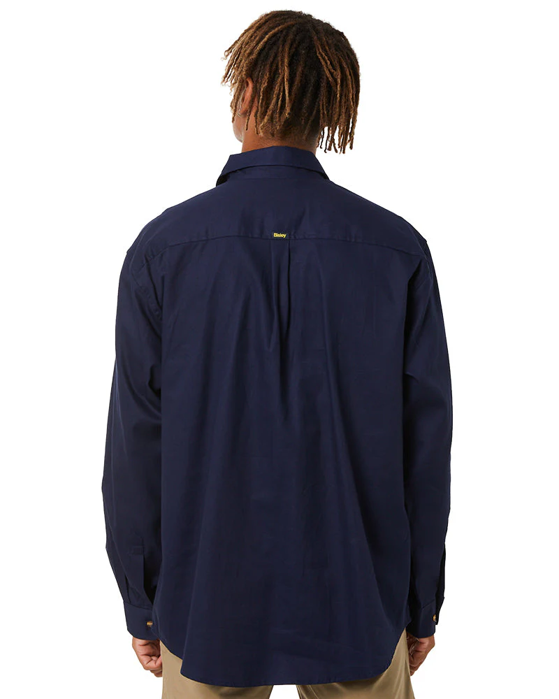 Original Cotton Drill LS Shirt - Navy